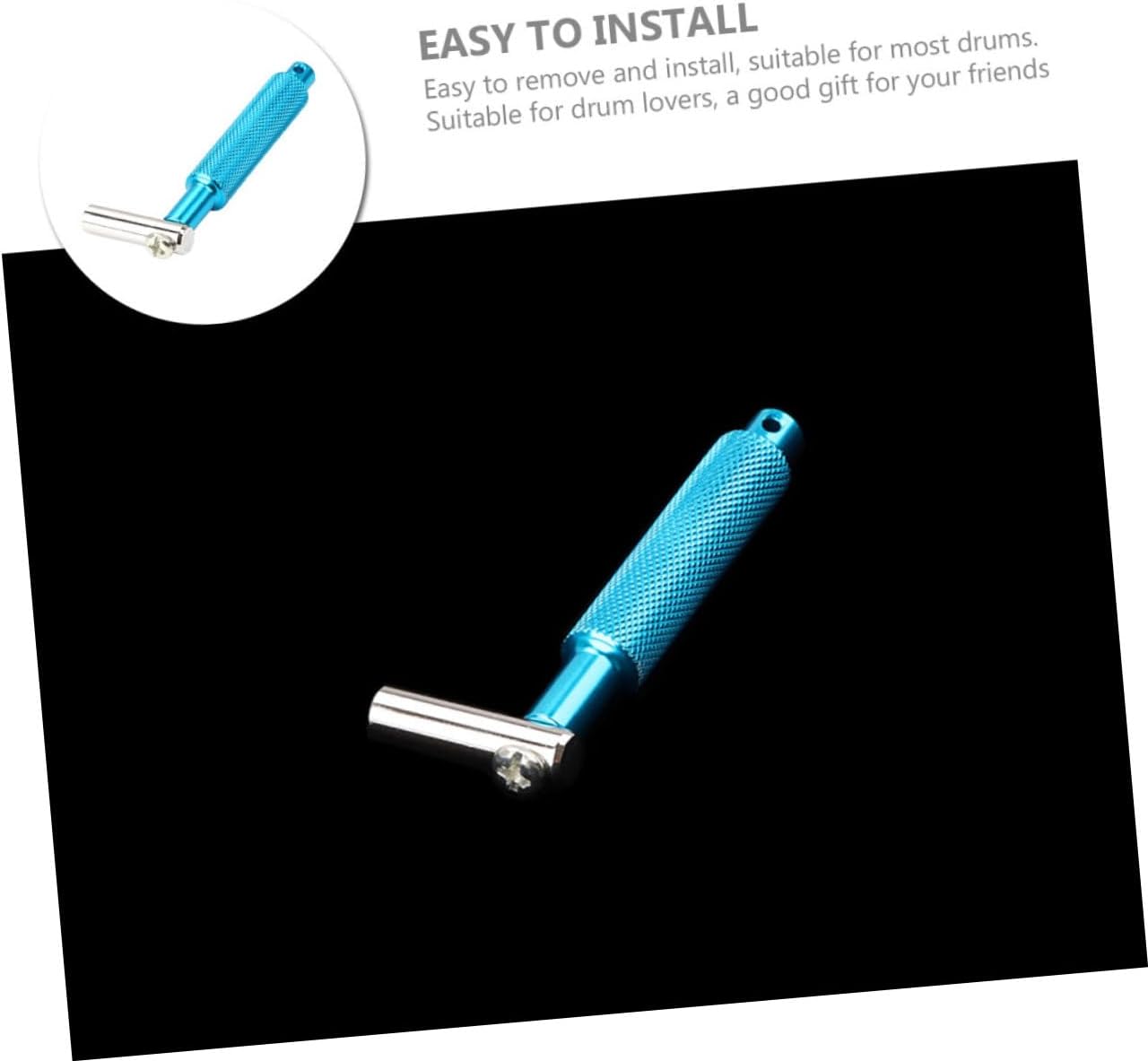 Drum Key Tuning Wrench Durable Metal Percussion Tool for Easy Drum Tuning Compact Lightweight Knurled Design for Efficient Use for Drummers and Musicians image 4