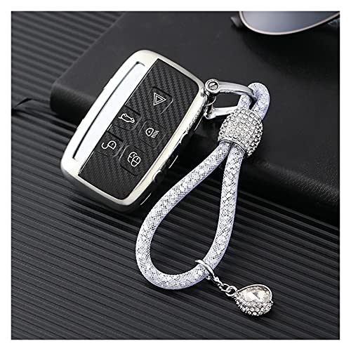 Voiture Protege Télécommande Anneau Porte Clé Sac Couverture Cas Voiture Voiture Portable pour Land Rover Sport A9 Découverte 234 Sport pour Jaguar A8 A9 X8 XE XF XFL Porte Clef (Couleur : 1) Cover