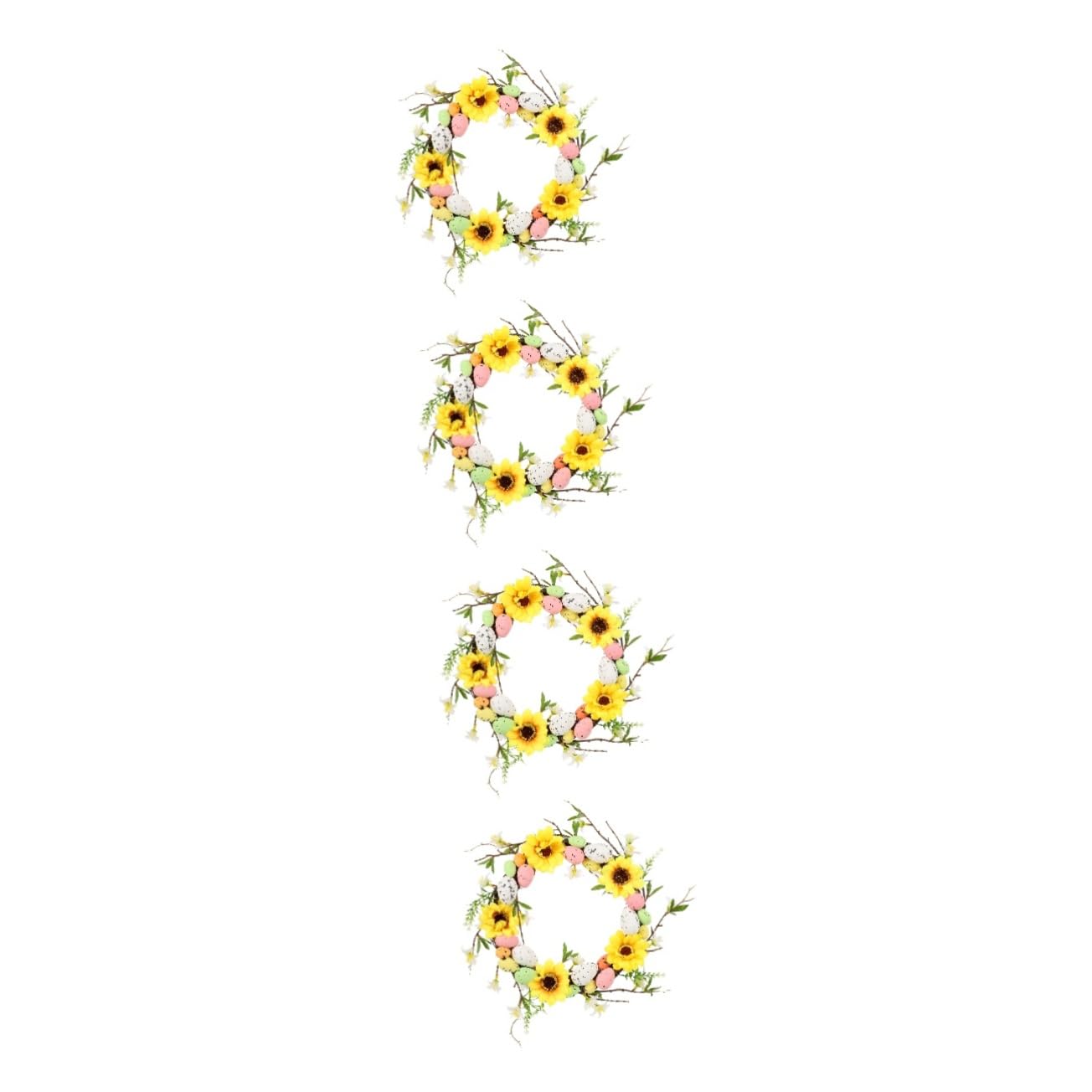 Cabilock 4 Pz ghirlanda pasquale ghirlande rosa per la porta d'ingresso porta d'ingresso easter egg home decor garland arredamento della scena del festival forniture pasquali Rattan