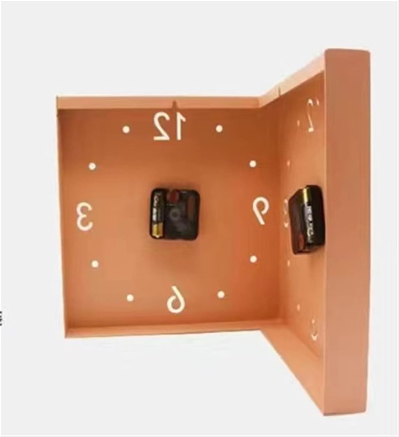 Dubbelzijdige hoekwandklok, digitale hoekwandklok Led-wandklok voor woonkamer Eenvoudige installatie Stille wandklok voor thuiskantoren, blauw, hoek Dubbelzijdige hoekwandklok, digitale hoekwandklok Led-wandklok voor woonkamer Eenvoudige installatie Stille wandklok voor thuiskantoren, blauw, hoek