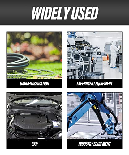 Flaconi 10FT/13FT Unterdruckschlauch, Silikon, Schwarz, Vakuumschlauch, 4mm ID-8mm OD, 1 Stück