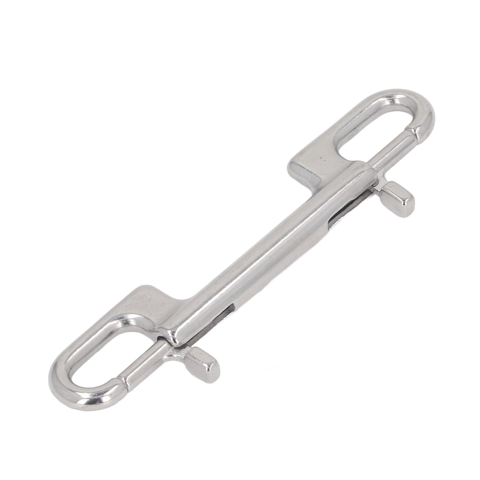 Wear Resistant 316 Stainless Steel Double End Diving Clips, Practical and Strong Premium Fasteners for BCD, Diving Equipment, No Burrs, Rounded with Double Ended Hooks,