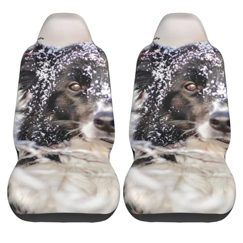 Funda universal de coche para perros con diseño Border Collie impermeable y resistente 2