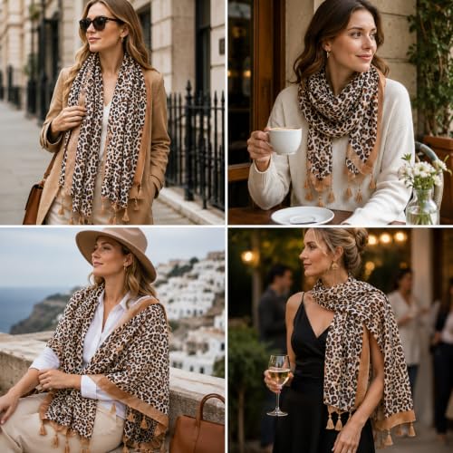 Image of FAIRYGATE Scarves & Shawls for Women Fashion Oversize Blanket Scarf with Fringes XXL Scarf