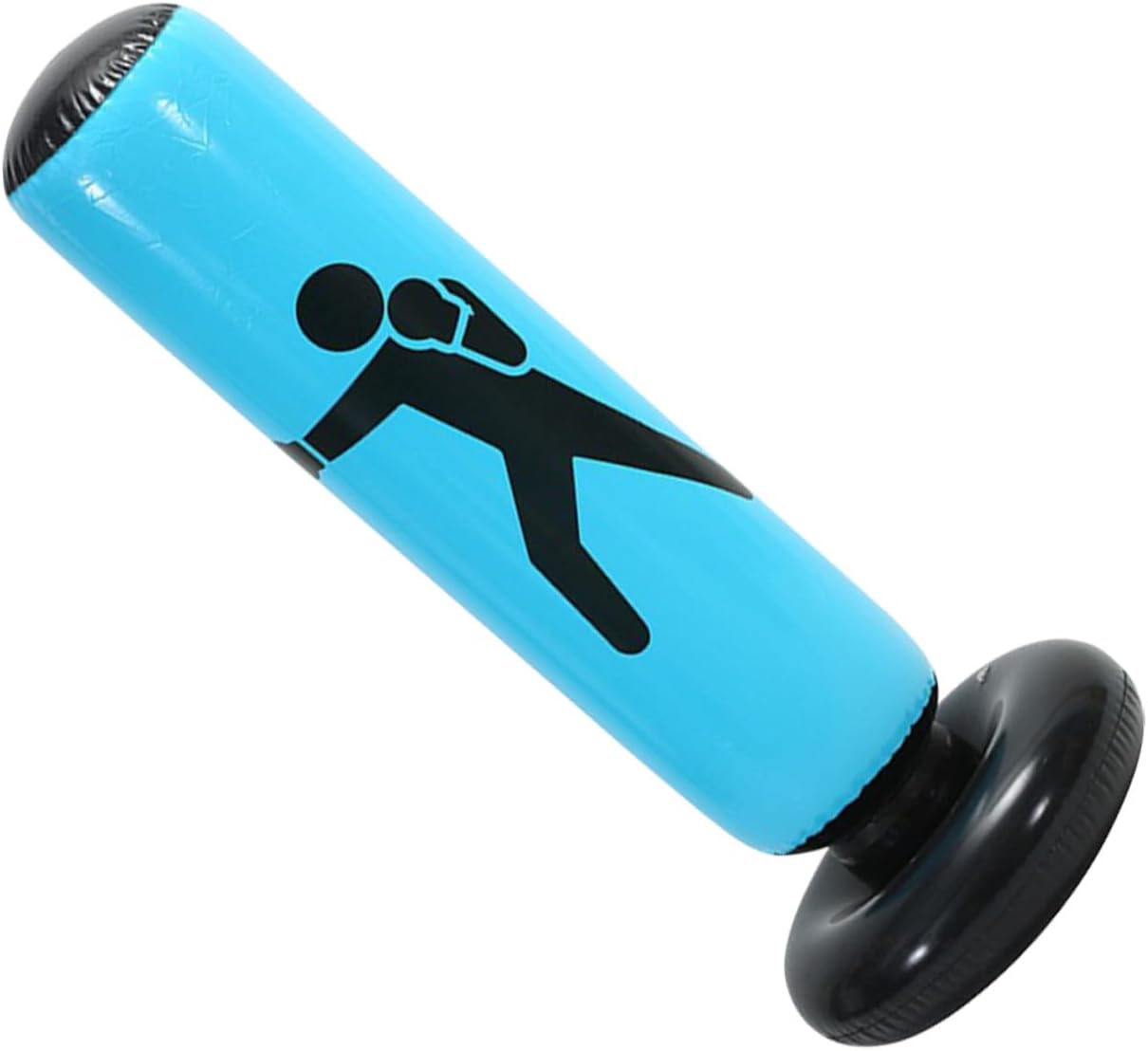Inflatable Boxing Bag Tumbler for Adults, Blue Thickened Freestanding Punching Bag Fitness Training Equipment for Home and Gym Use
