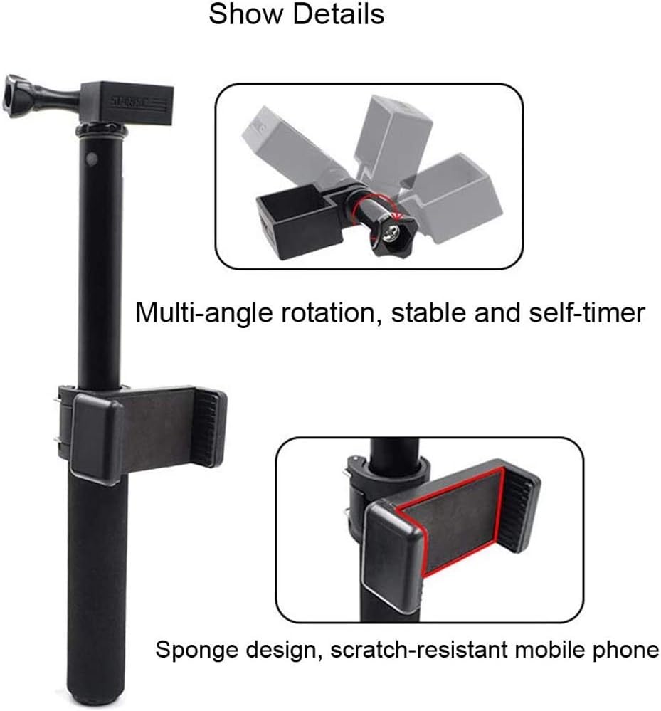 Selfie Stick Tripod, Extendable Tripod Stand for Phone, Heavy Duty Aluminum, Foldable Selfie Stick,Lightweight