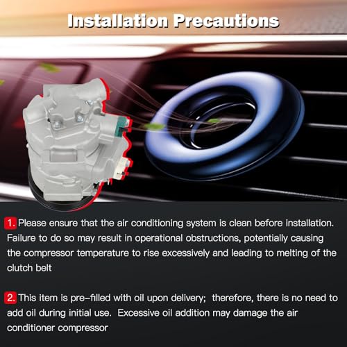 Image of Air Conditioning Compressor for Toyota Corolla Matrix for Scion xD 1.8L