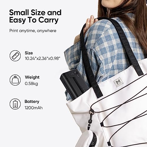 Claities Stencil Printer For Tattooing Mini Portable Tattoo Transfer Machine Usb Wireless Bluetooth Black Tattoo Printer, Compatible With Android, Ios Phone & Pc-Side #TOP2