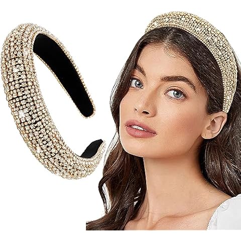 Wecoe Rhinestone Glitter Headband for Women Cover