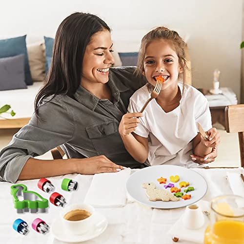 42 stk Ausstechformen Brotausstechformen Kinder Set,Sanwich Gemüse Obst Ausstecher Edelstahl,Komfortgriff Abnehmbar,für… - Image 4