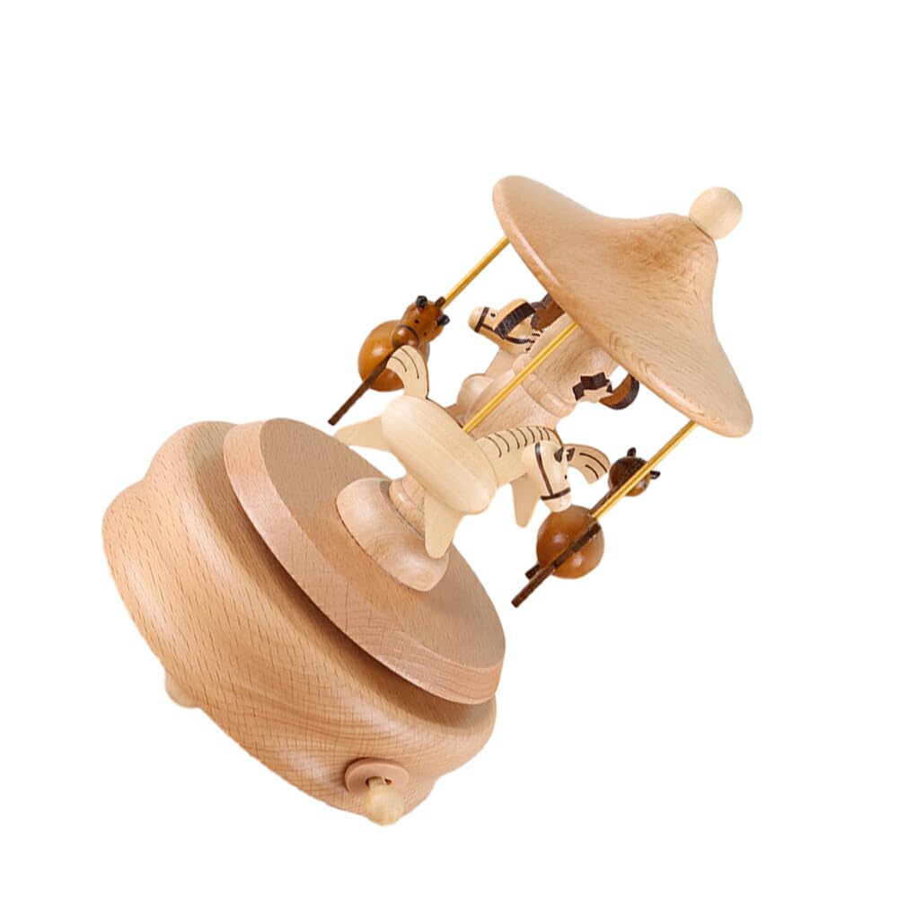 BEALIFE Castle Carousel Musical Box - Encantadora Caja de Sonido de música para cumpleaños y Navidad con Exquisita artesanía, Carrusel