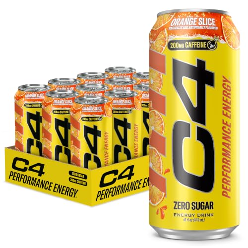 Image of C4 Performance Energy Drink with Zero Sugar, Orange Slice, 12pk