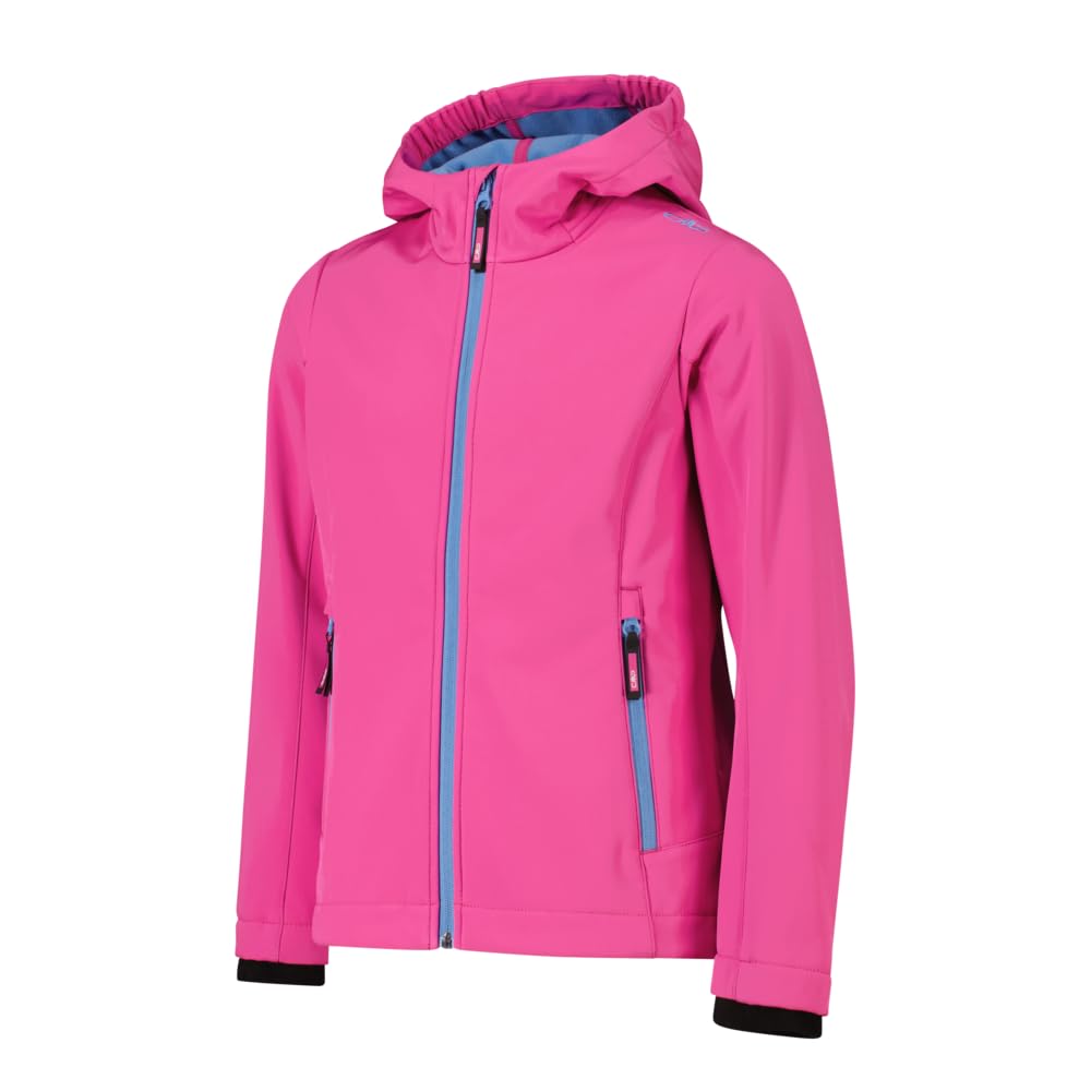 CMP Chaqueta softshell con capucha fija para niña, 3A29385N