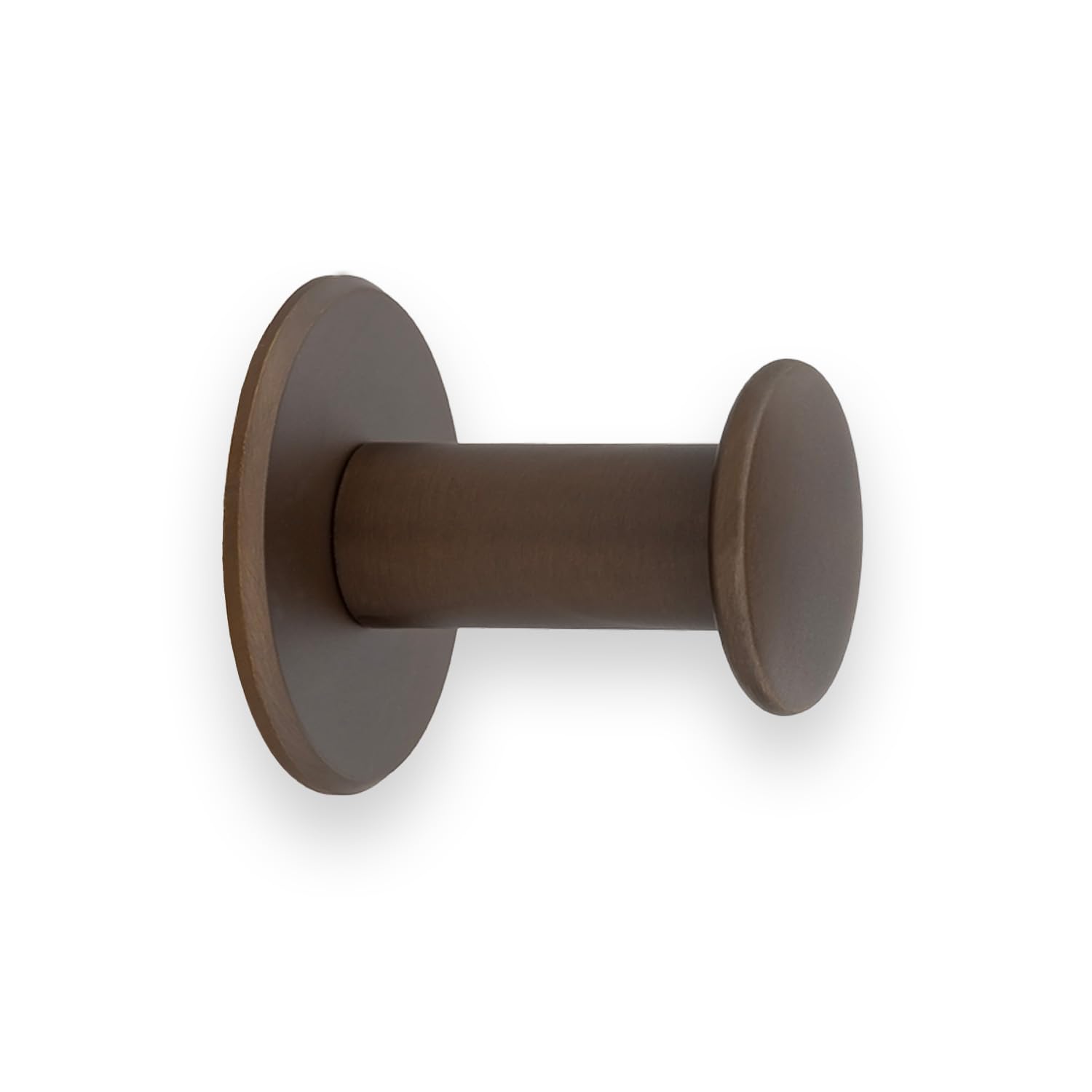 Percha de Pared EVI Herrajes de Latón Macizo Toallero Adhesivo de Diseño Rústico Premium