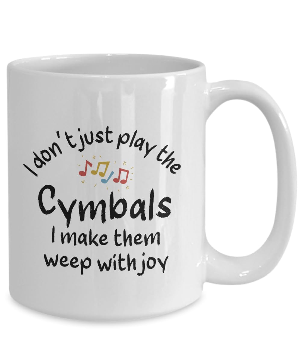 Cymbals Coffee Mug, Gifts For Musicians, Gift For Cymbals Player, Music Gift, Music Lover Gift, Musician Gifts
