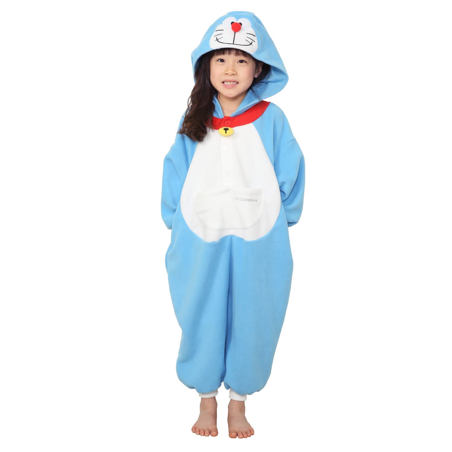 Amazon.co.jp: SAZAC(サザック) フリース 着ぐるみ ドラえもん 子供用