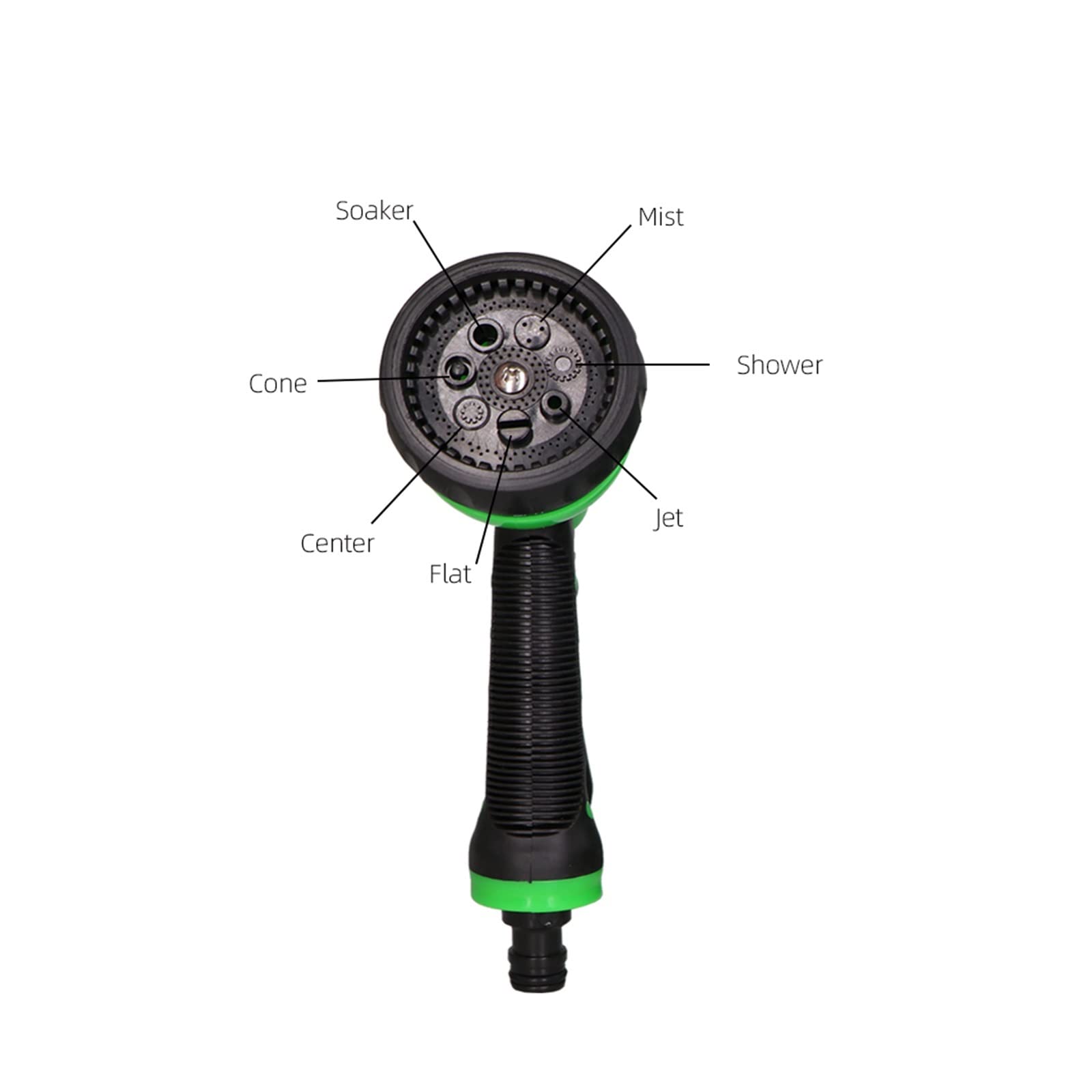 7.5M/15M/30M bobine rétractable tuyau d'eau de jardin Flexible nettoyage voiture printemps en plastique arrosage des plantes pistolet Circulation Fluide(C-30M)