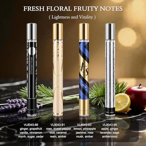 Cologne for Men, 10 Pack 35ml Perfume Set Gifts, Mens Cologne Sampler Sets, Travel Size Mini Perfume, Woody Leathery Fruity Floral Notes, Perfume Gift Set for Christmas Valentines Birthday - Image 5