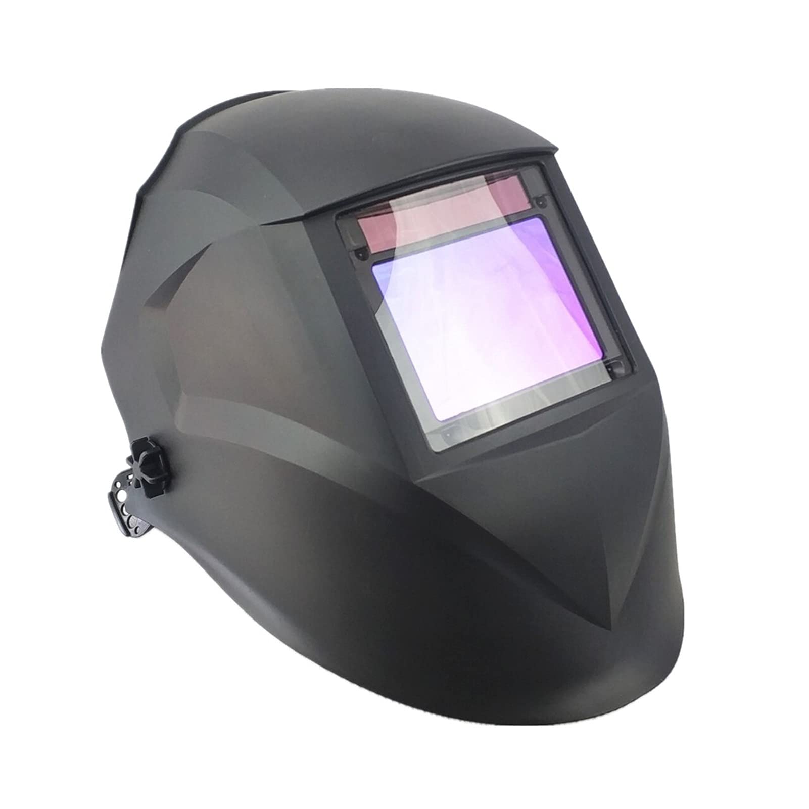 YIBANG-DIANZI Welding Top Size 100x73mm Top Optical Class 1111 4 Sensors Shade 3-13 Hard Hat Construction Auto Darkening Welding Helmet for Welding (Color : Black)
