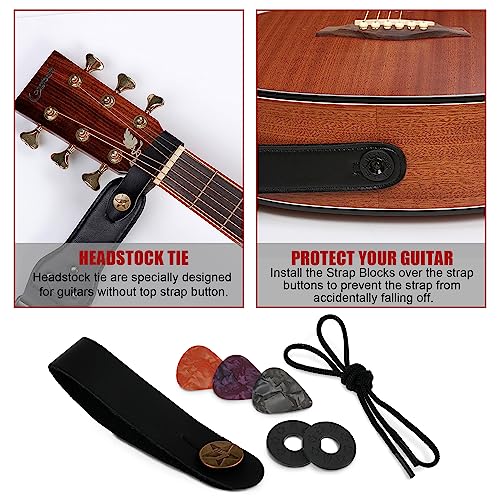 worahroe Sangle de guitare vintage en coton brodé avec extrémités en cuir véritable, rouge, Refer to detailed description - Les Beatles, Paul McCartney, John Lennon, RIngo Starr, George Harrison worahroe Sangle de guitare vintage en coton brodé avec extrémités en cuir véritable, rouge, Refer to detailed description – Image 5