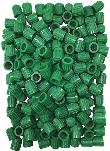 Sherco-Auto Heavy Duty Green Plastic Tire Caps Air Valve Stem - Universal Wheel N2 Nitrogen - 500 Pack