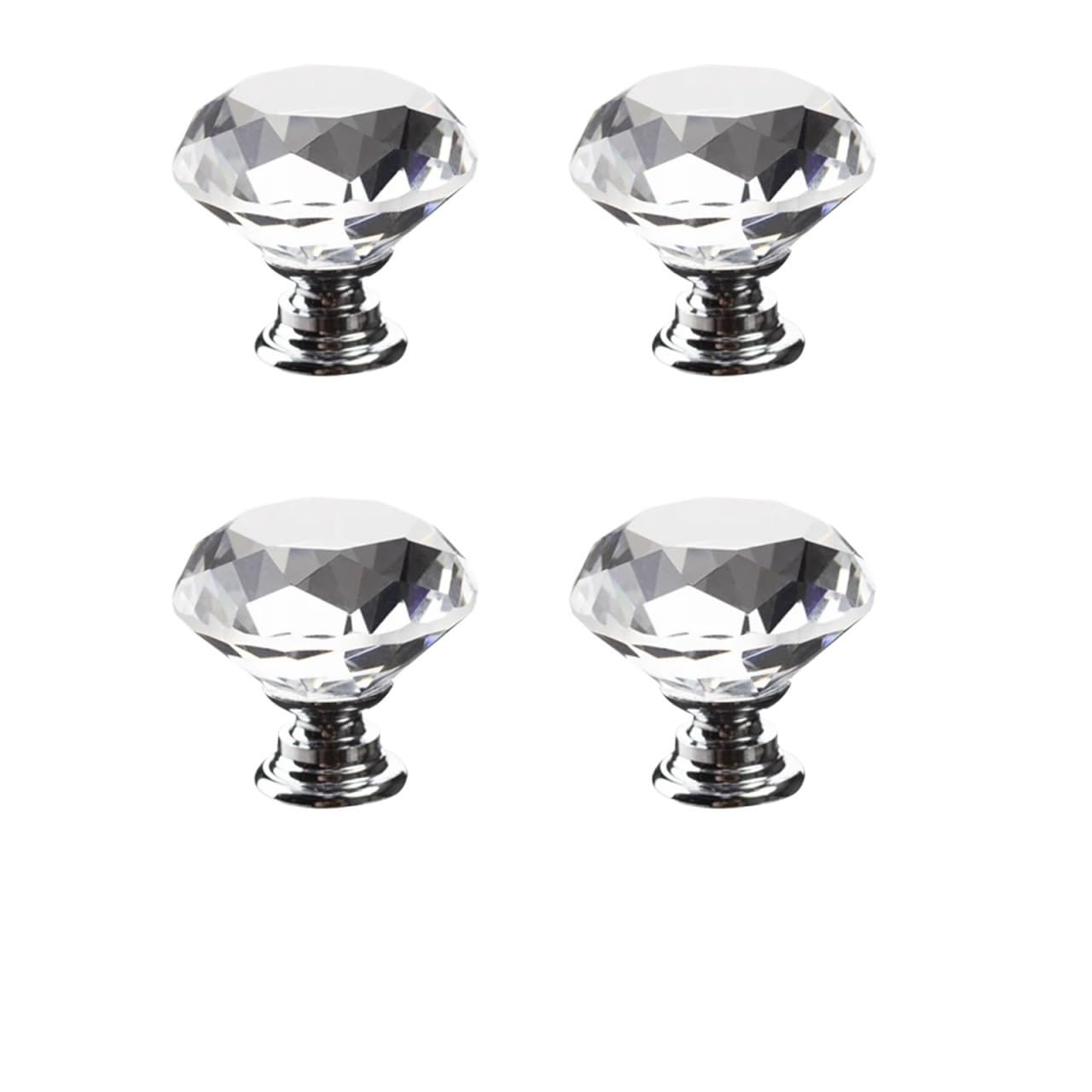Boutons en cristal de 3 cm d'une clarté absolue pour vos bureaux