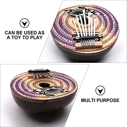 BIENKA Kalimba Piano 7 Touches Réglables Noix De Coco Pouce Piano Peint À La Main Mbira Sanza Doigt Piano Instruments De… - Les Beatles, Paul McCartney, John Lennon, RIngo Starr, George Harrison BIENKA Kalimba Piano 7 Touches Réglables Noix De Coco Pouce Piano Peint À La Main Mbira Sanza Doigt Piano Instruments De… – Image 8