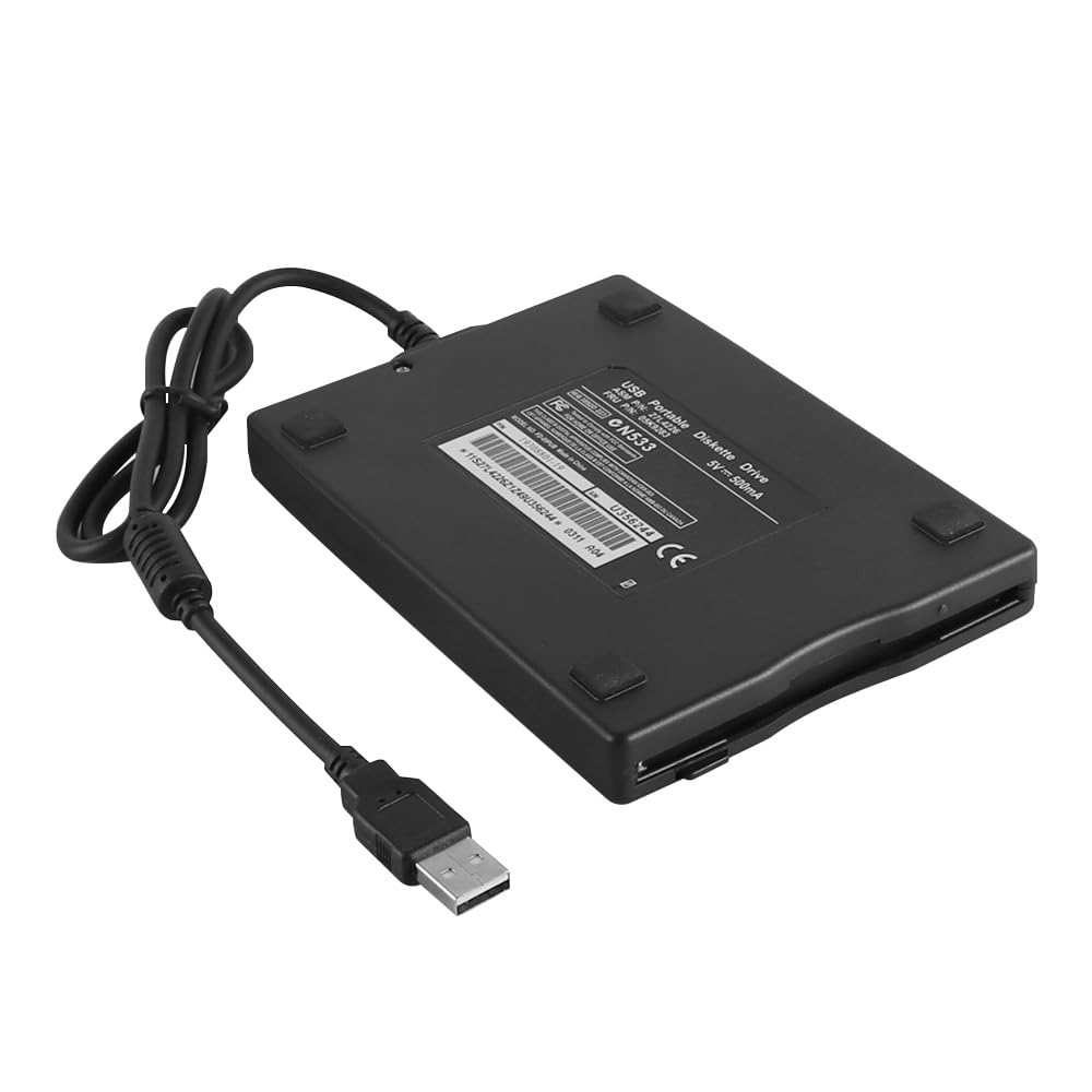 Unidad de Disquete portátil USB de 3,5 Pulgadas Lector de Unidad de Disquete Externa USB de 1,44 MB para Win 98se 7 8 Me 2000 XP Vista Pc Os8.6 o Superior