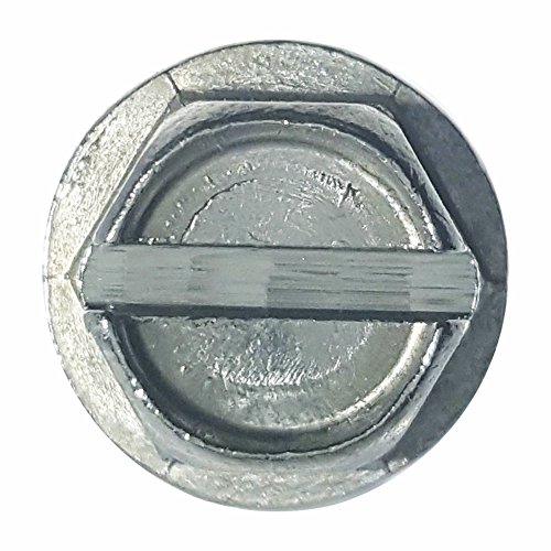 #14 X 3/4" Hex Washer Head Sheet Metal Screws, External Hex Drive, Stainless Steel 18-8, Full Thread, Bright Finish, Self-Tapping, Type A, Quantity 50 By Fastenere #TOP5