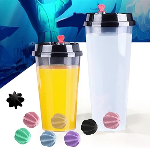 Miniatura 5 de Paquete de 3 colores de 1.77 pulgadas de plástico mezclador de repuesto (rosaverdepúrpura) para botella de batido, sin BPA, apto para lavavajillas,