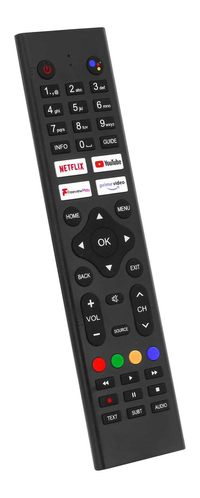 Original L32AHE19 Remote Control compatible for Logik Smart HD Ready LED TV's for Google Assistant, Black - Image 3