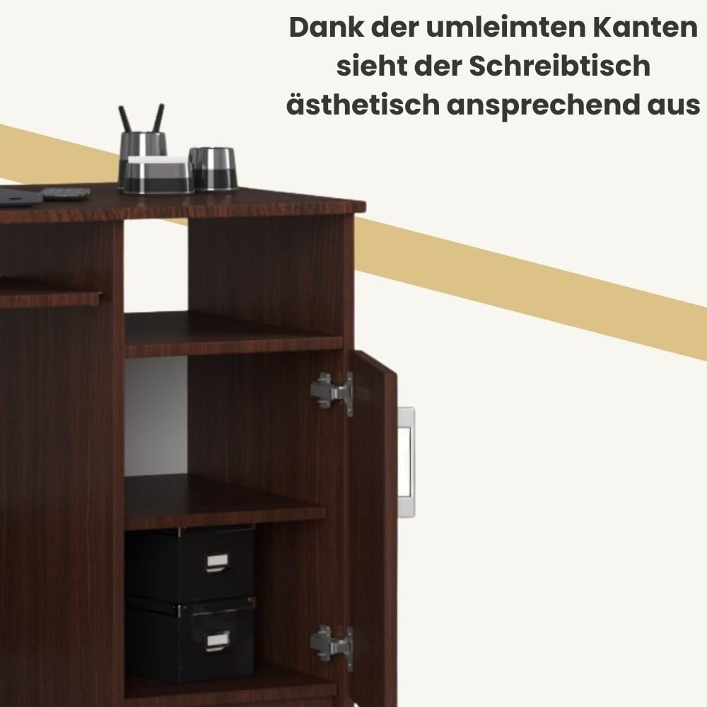 GreenForest Bureau d'ordinateur avec Support de oniteur,Bureau à
