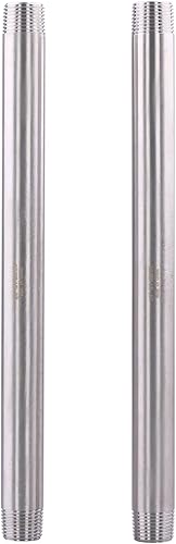 Miniatura 46 de 1/2" X 1/2" NPT Macho NPT Acero Inoxidable 304 Acoplamiento De Tubo De Acoplamiento De Acoplamiento De Tubo De Montaje 4" Longitud