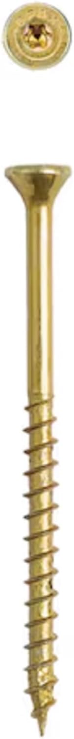 SPAX #8 x 2-1/2" Interior Flat Head Wood Screws Construction Framing Torx T-Star Plus (1500 EA) Bulk Pail Includes 2 Bits Countersunk Flush Finish