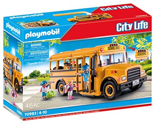 Playmobil School Bus with Accessories and 4 Figures by Playmobil - Used condition - US$26.12