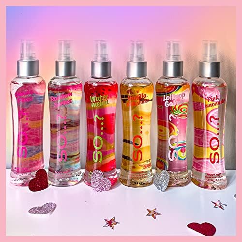 Body Mist By So? Womens Mini Mist Body Spray Fragrance Gift Set 4x50ml