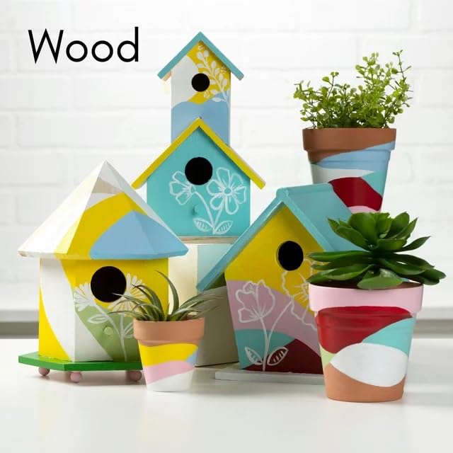 FolkArt Multi-surface Satin Acrylic Craft Paint Set, Pastel Favorites, 2 fl oz, 12 Piece Set - Image 5