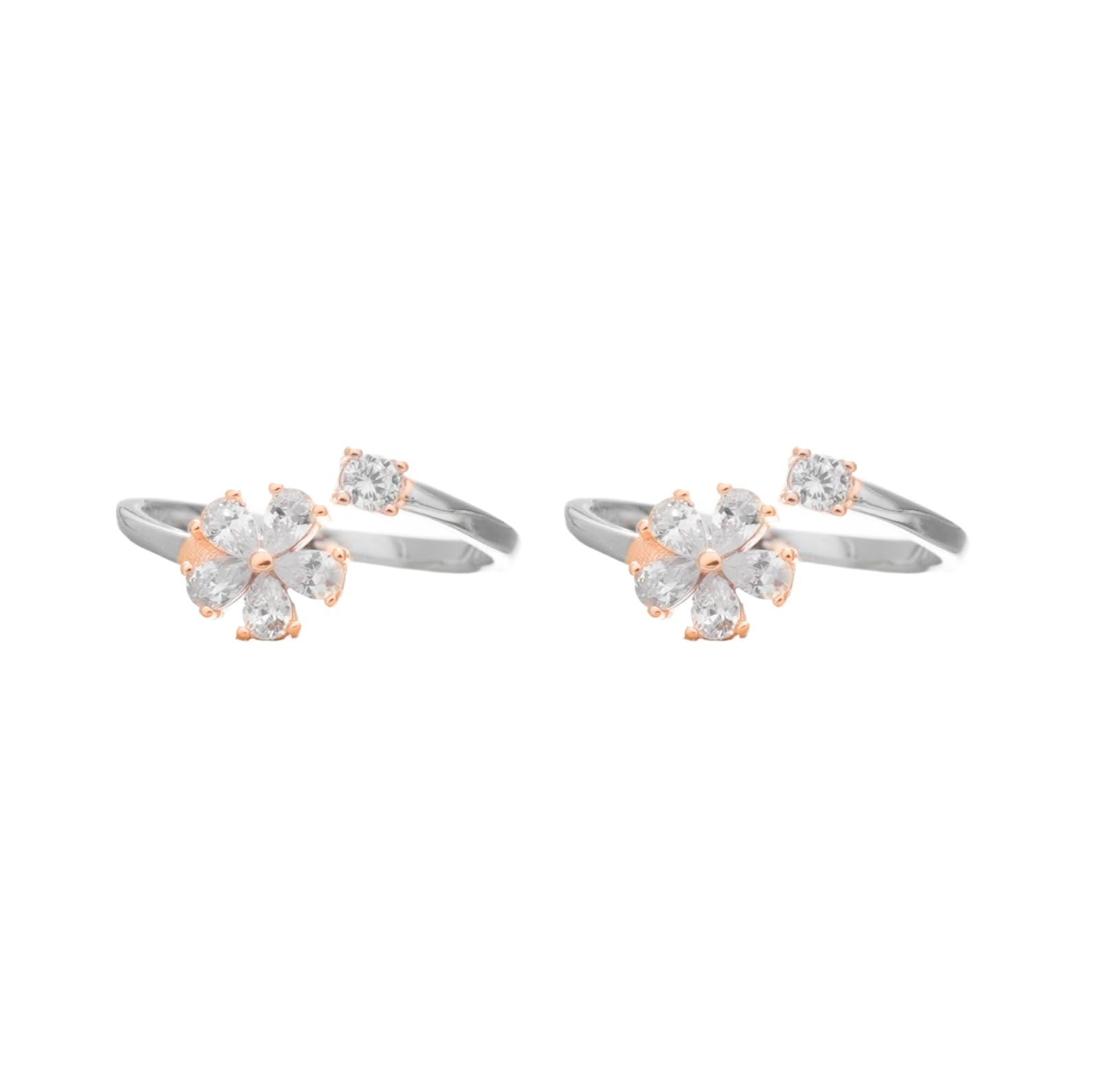 tassya Silver Toe Rings | Anniversary Birthday Wedding Gifts for Women & Girls Size Adjustable-picture-26