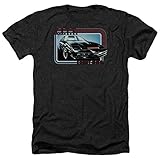 Knight Rider Kitt Unisex Adult Heather T Shirt for Men and Women, X-Large Black
