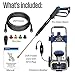 Westinghouse WPX2700e Electric Pressure Washer, 2700 PSI and 1.76 Max GPM, Induction Motor, Onboard Soap Tank, Spray Gun and Wand, 5 Nozzle Set, for Cars/Fences/Driveways/Homes/Patios/Furniture