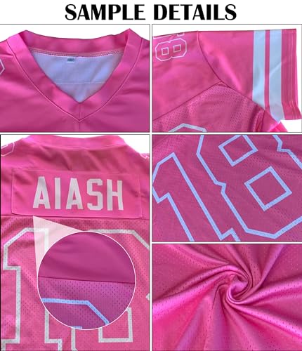 Camiseta deportiva personalizada unisex estilo fútbol americano para hombres, mujeres y jóvenes miniatura 4
