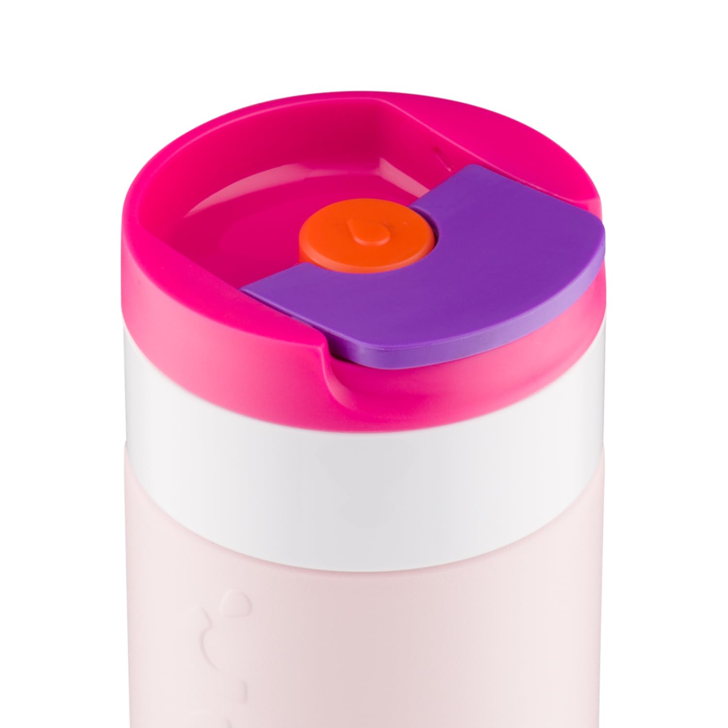 Dopper Travel Mug de voyage isotherme 400 ml Rose baie – Gobelet isotherme anti-fuite pour boissons gazeuses, 6h chaud/20h froid, 90 % acier inoxydable recyclé