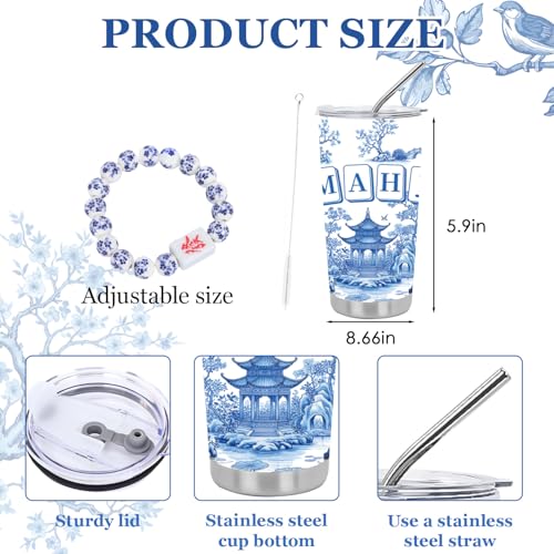 Set de Regalo Mahjong 4 Piezas con Vaso Acero Inox miniatura 4
