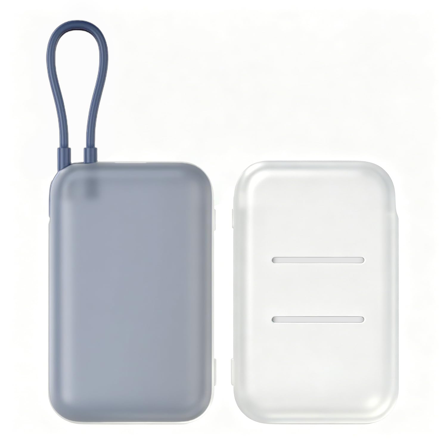 ZORBES® Shockproof Silicone Case for Xiaomi Built-in Cable Power Bank Protective Cover 10000mAh P15ZM Mobile Bank Dustproof Shell, Transparent-image-38