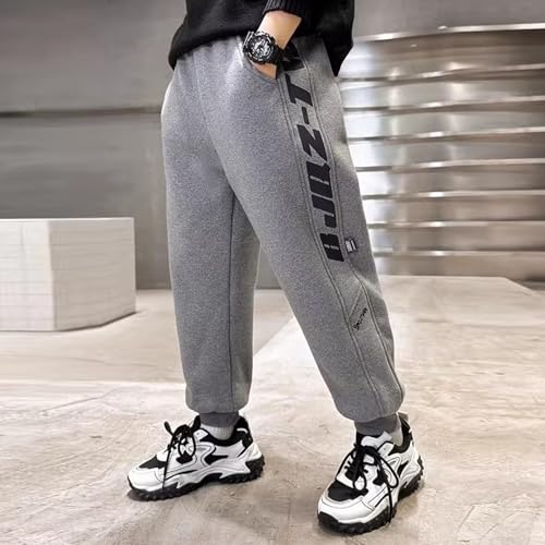 Boys Active Sweatpants Drawstring Joggers Soft Fleece Warm Lightweight Comfortable Casual Wear for Kids4