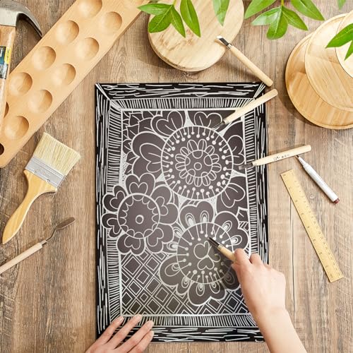 Image of Yeaqee 8 Pcs 12 x 18 Inch Linoleum Blocks for Printmaking Rubber Carving Block Soft Linocut Blocks Large Linoleum Sheet Lino Plates for Engraving Art Project Printmaking Artist Studio Supplies, Gray