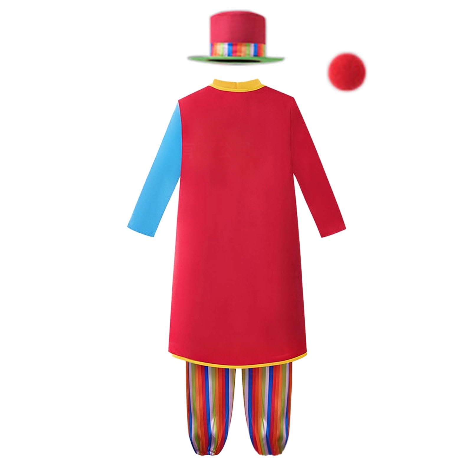 Faschingskostüme Kinder Jungen Bunter Regenbogen Clown Kostüm Mit Hut Für Fasching Karneval Zirkus Mottoparty Bühnenperformance Perfekt Für Kleine Spaßmacher Und Gaukler Kinder Faschingskostüm Junge