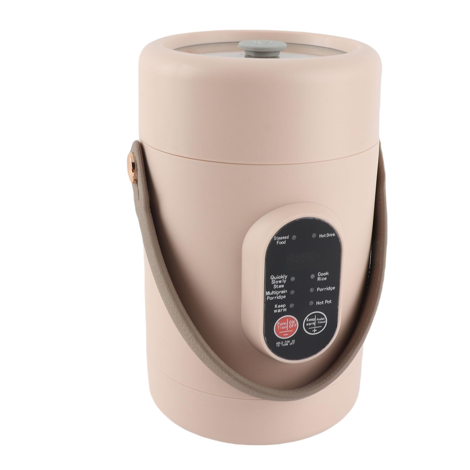 Duokon Mini Pentola Elettrica con Coperchio Visibile, Portatile per Riso, Pasta, Uova, Porridge, 12H Prenotazione, 9H Mantenimento Caldo (Spina europea 220 V)