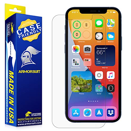 ArmorSuit MilitaryShield Anti-Glare Screen Protector Designed Compatible with iPhone 12 Pro (6.1