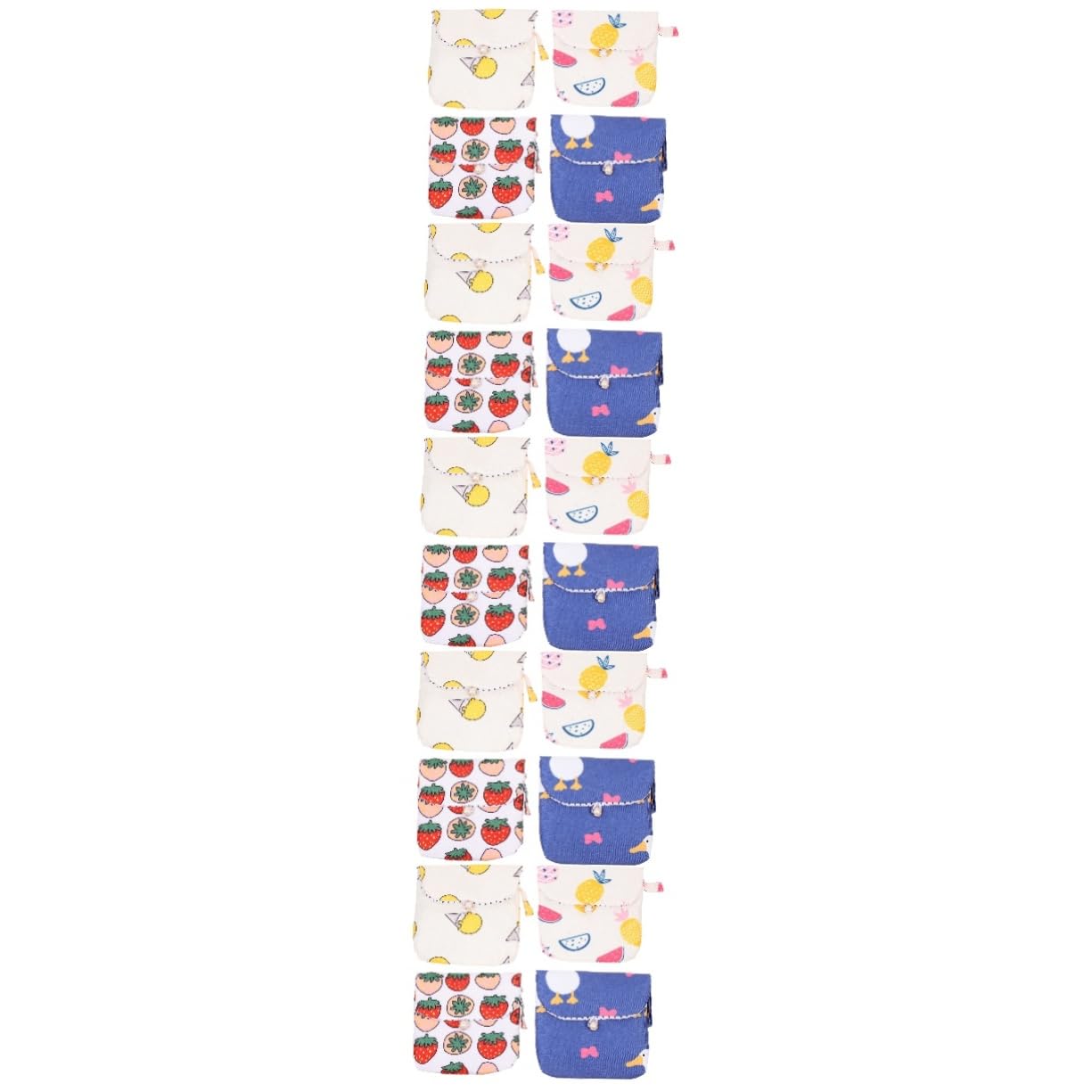 FRCOLOR 20 Stk Aufbewahrungsbeutel für Damenbinden Miniaturhalter Damenbindenetui aus Baumwollstoff aufbewahrung hygienebeutel Halter für Damenbinden Tamponhalter Baumwolle